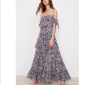 Misa Los Angeles Anais Maxi bow tie dress XS